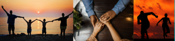 Stock image collage of health/wellness