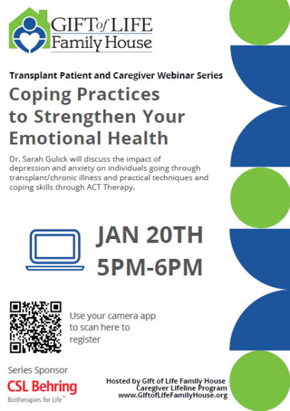 Coping practices to stregthen your emotional health webinar flyer