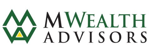 MWealth Advisors logo, green and black
