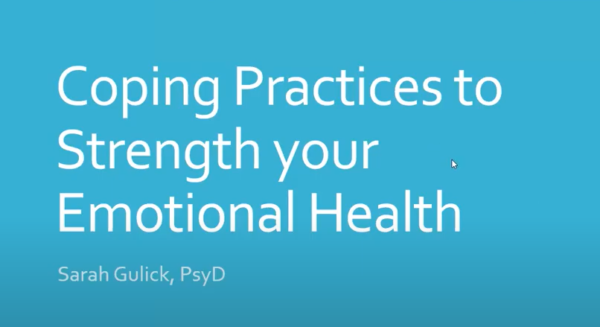 Coping practices to strength your emotional health Sarah Gulik