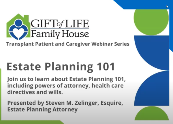 Estate planning 101 webinar flyer