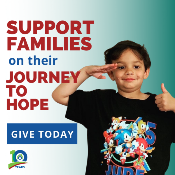 Support families flyer with child
