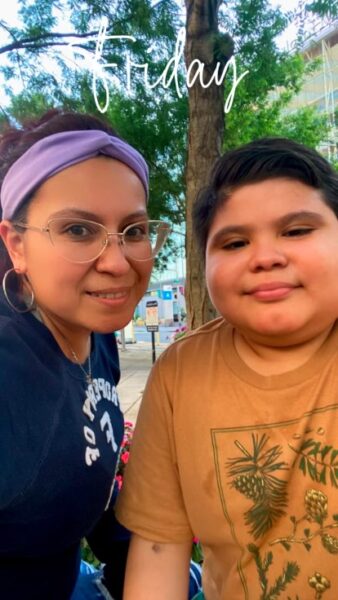 Anthony Rojas with his mother Lucy