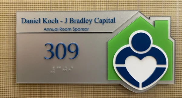 signage for room 309 sponsored by Daniel Koch - J Bradley Capital