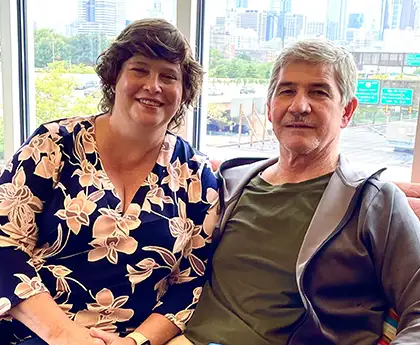 two people at Howie's House