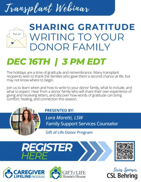 Caregiver Lifeline Flyer for December 2025