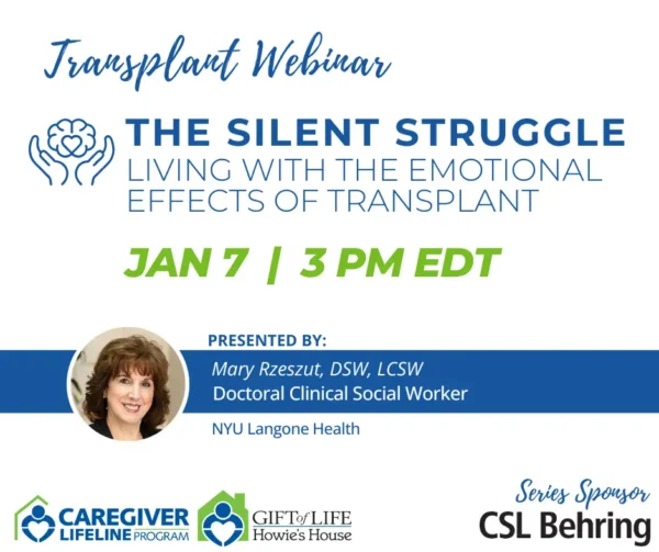 Webinar Flyer for The Silent Struggle- Living with the Emotional Effects