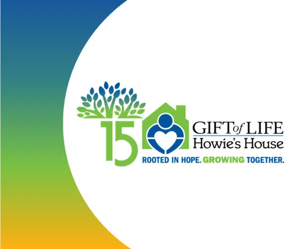 15th anniversary logo with color fade