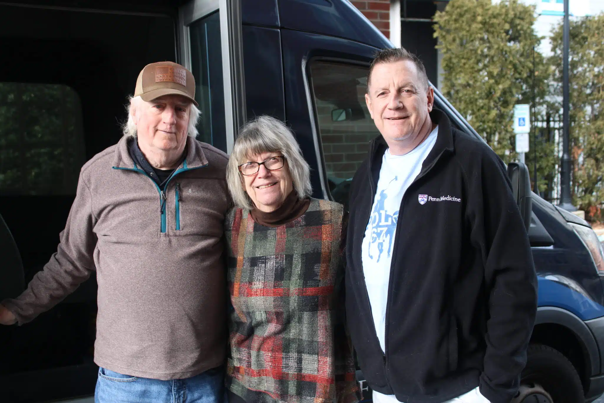 guest family in front of shuttle